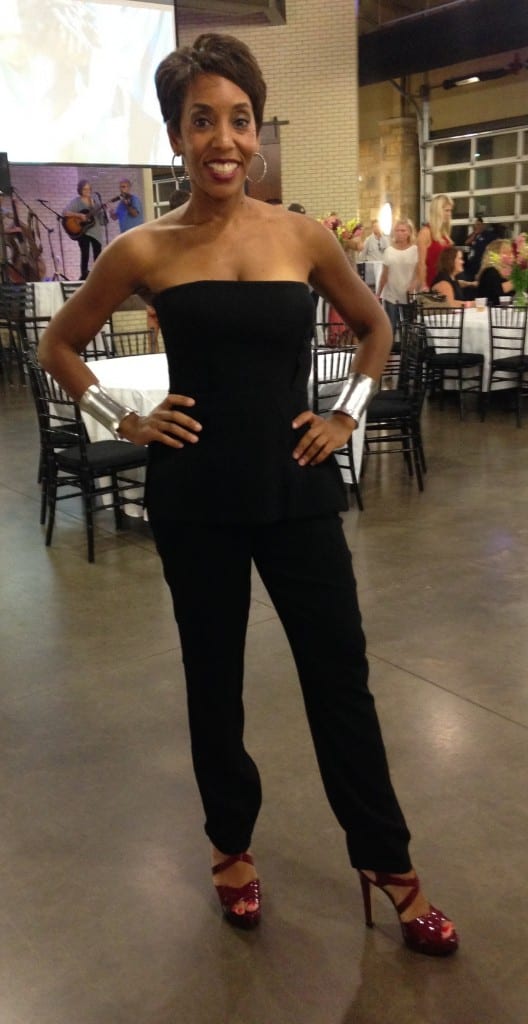 How To Accessorize a Black Strapless Jumpsuit Catenya McHenry