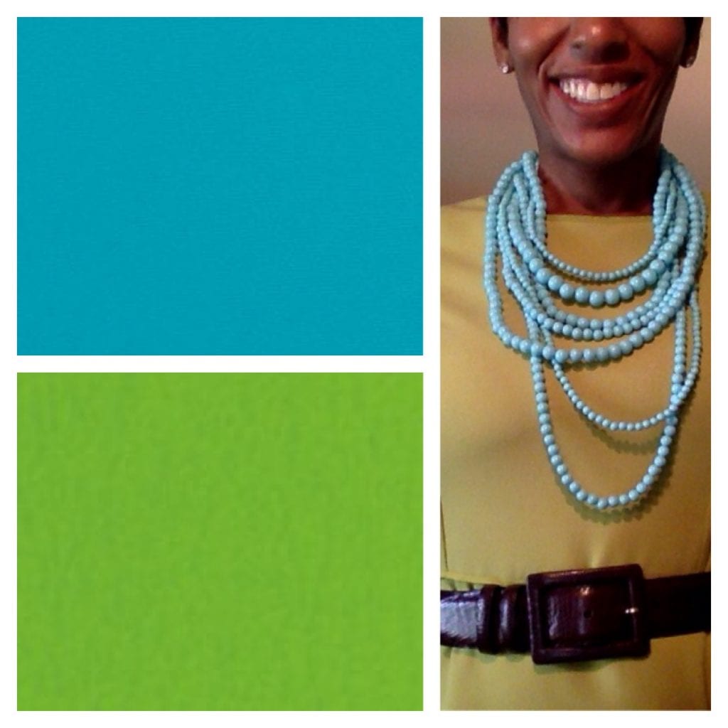 Turquoise+Apple Green