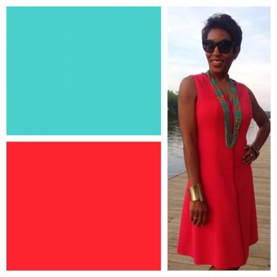 Color Combo Teal+Coral | Catenya.com