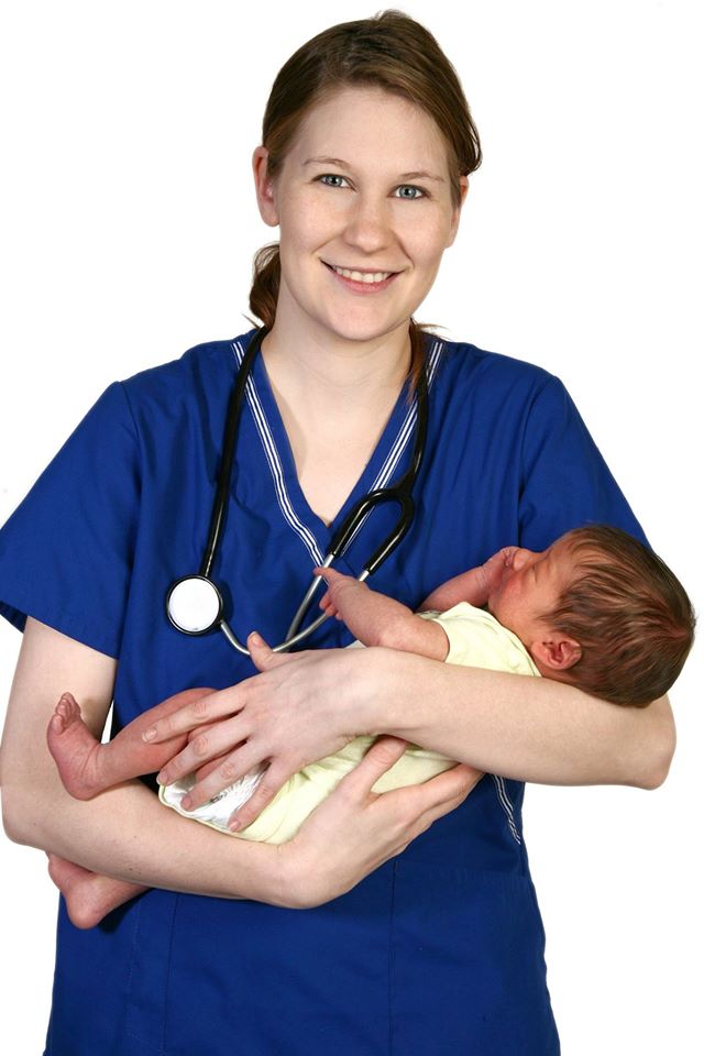 nurse and baby