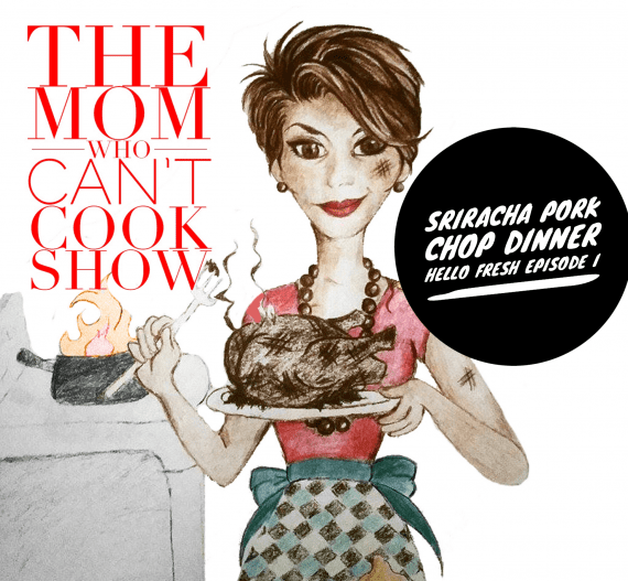 In Episode 1 of the the Mom Who Can't Cook show, Host+ creator Catenya McHenry attempts to cook the Hello Fresh Sriracha Pork dinner.