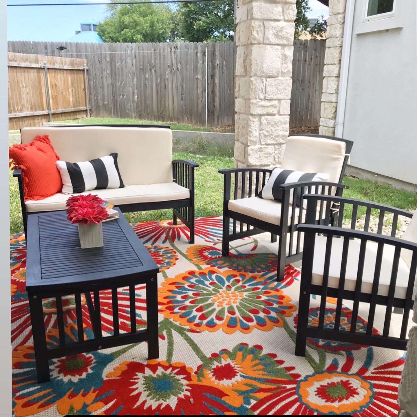 Catenya McHenry assembles the Lark Manor 4 piece sofa and outdoor furniture set from Wayfair