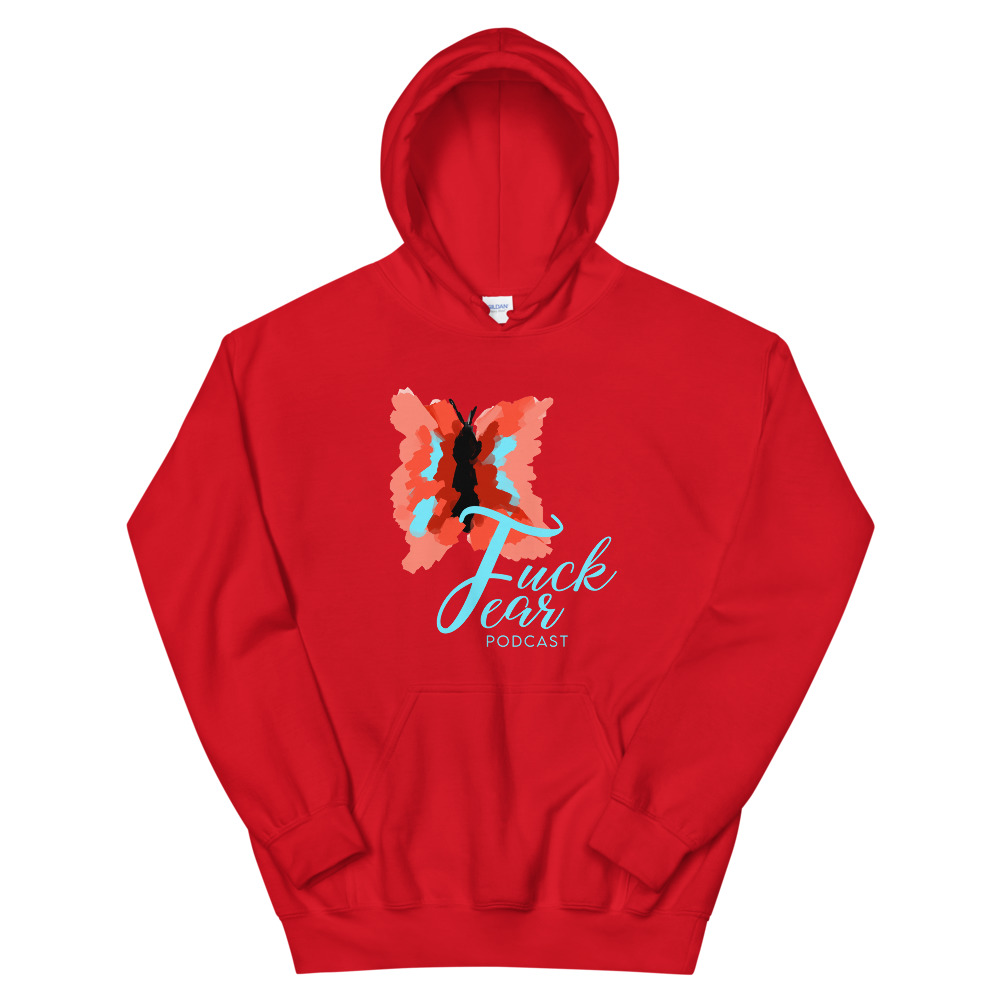 Fuck Fear Podcast Red Hoodie