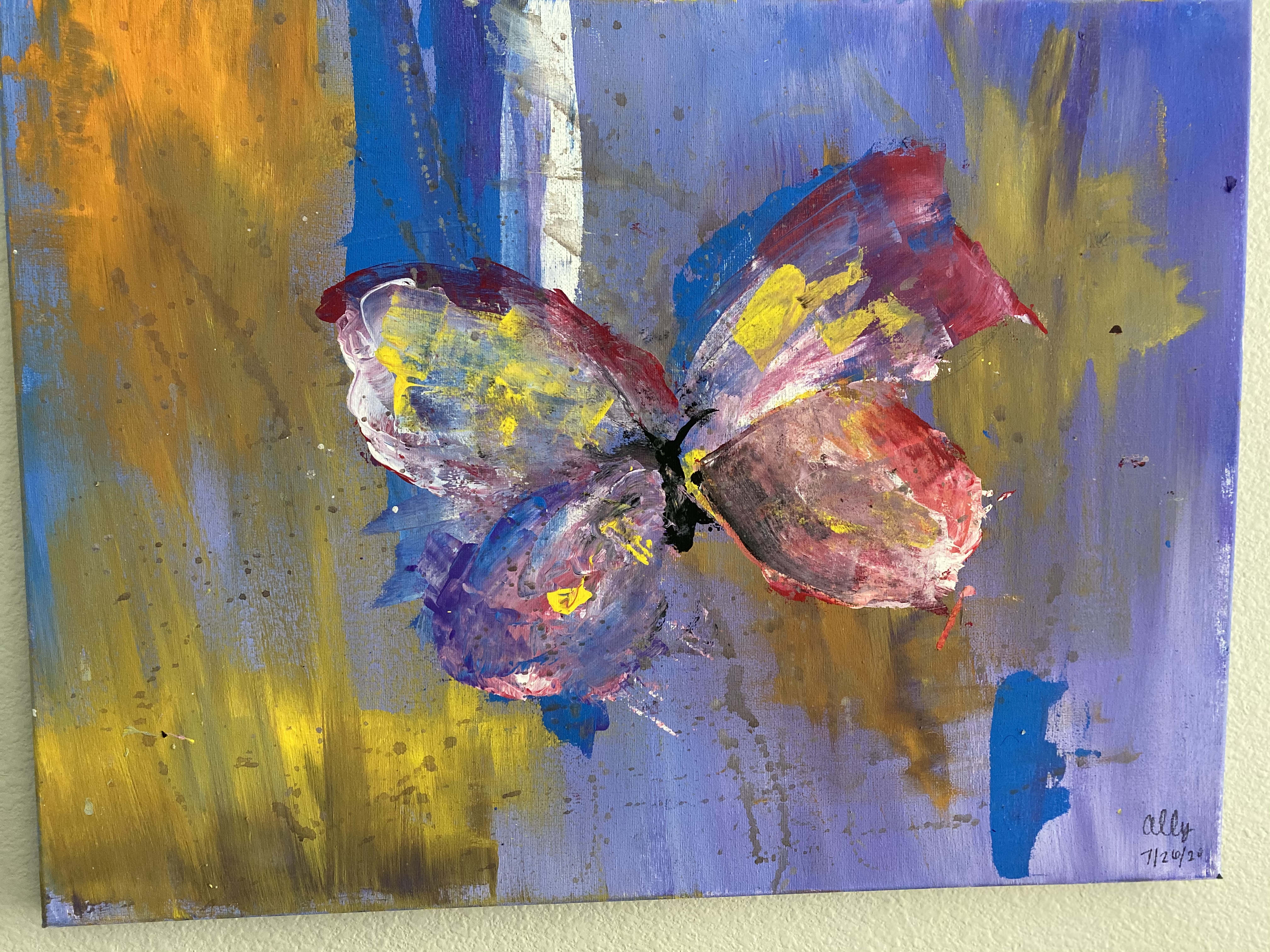 Faith butterfly painting from Aquarius Arts Studio by Alessandra Ashford