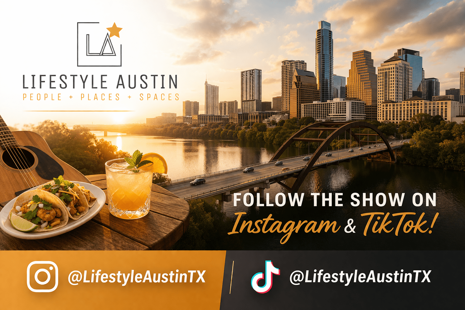 Lifestyle Austin TX TV Show with host Catenya McHenry social media call to action