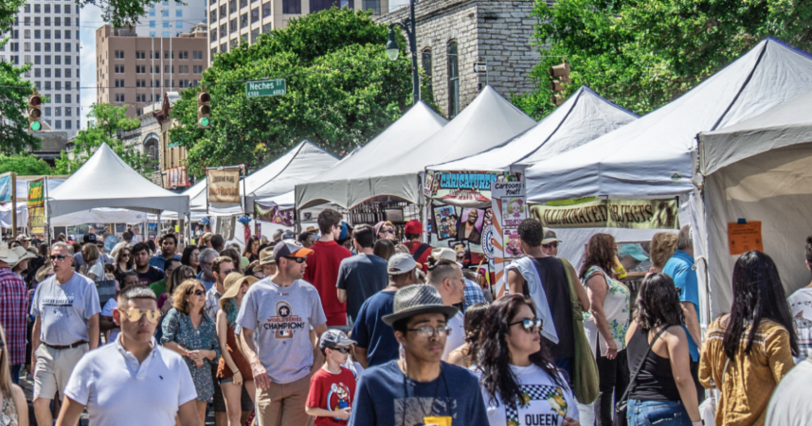 Pecan Street Festival featured on Lifestyle Austin TX with Catenya McHenry
