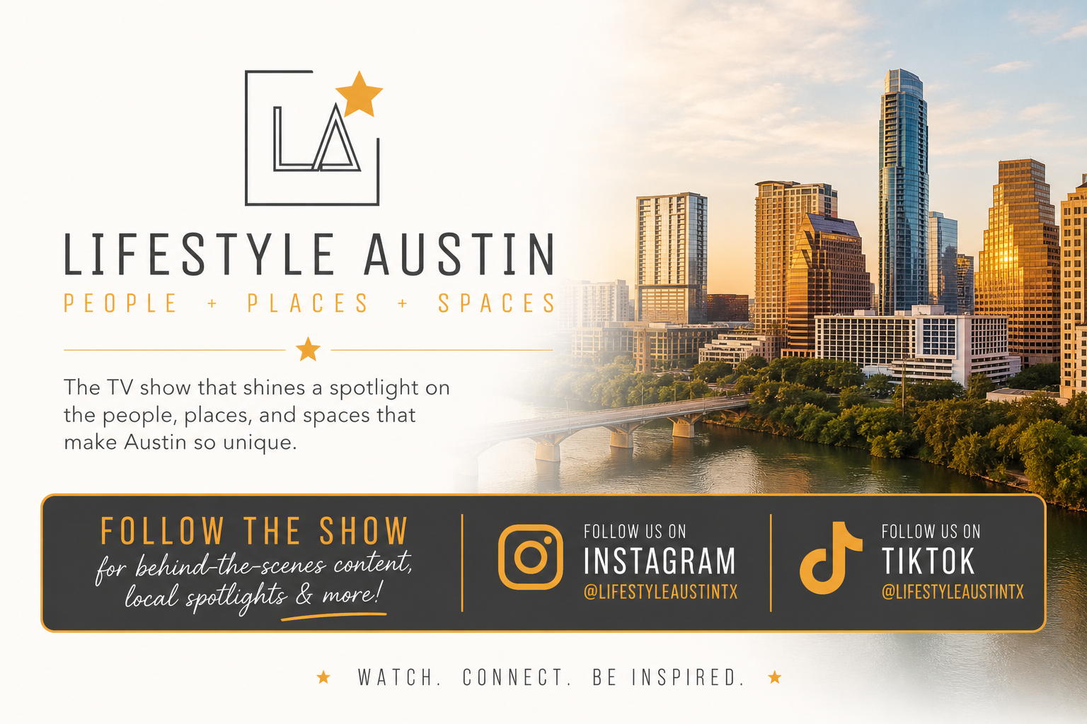 Lifestyle Austin TX TV Show with host Catenya McHenry social media call to action